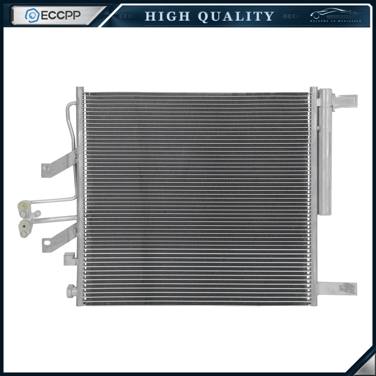 Aluminum AC A/C Condenser For 2019 2020-2022 Ram 1500 2021 Ram 1500 Classic