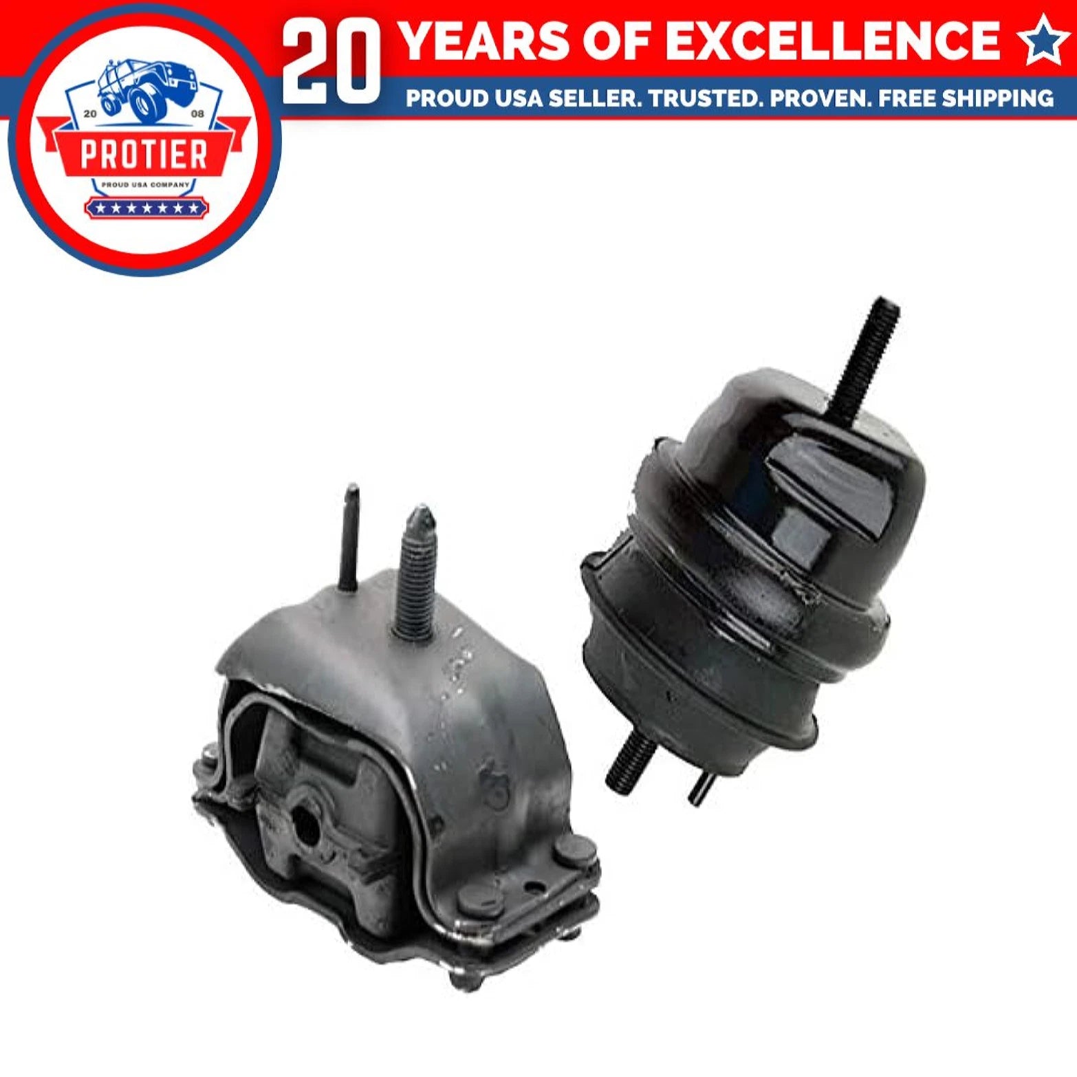 Fits 1997-1998 Ford Windstar 3.8L Front RT & Rear RT Motor Mount 2pcs 6B93BC-57