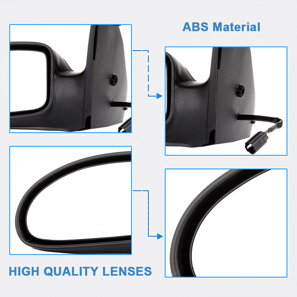 Driver Left Side Power Mirror For 2000-2007 Ford Focus Textured Black 6B93BC-57