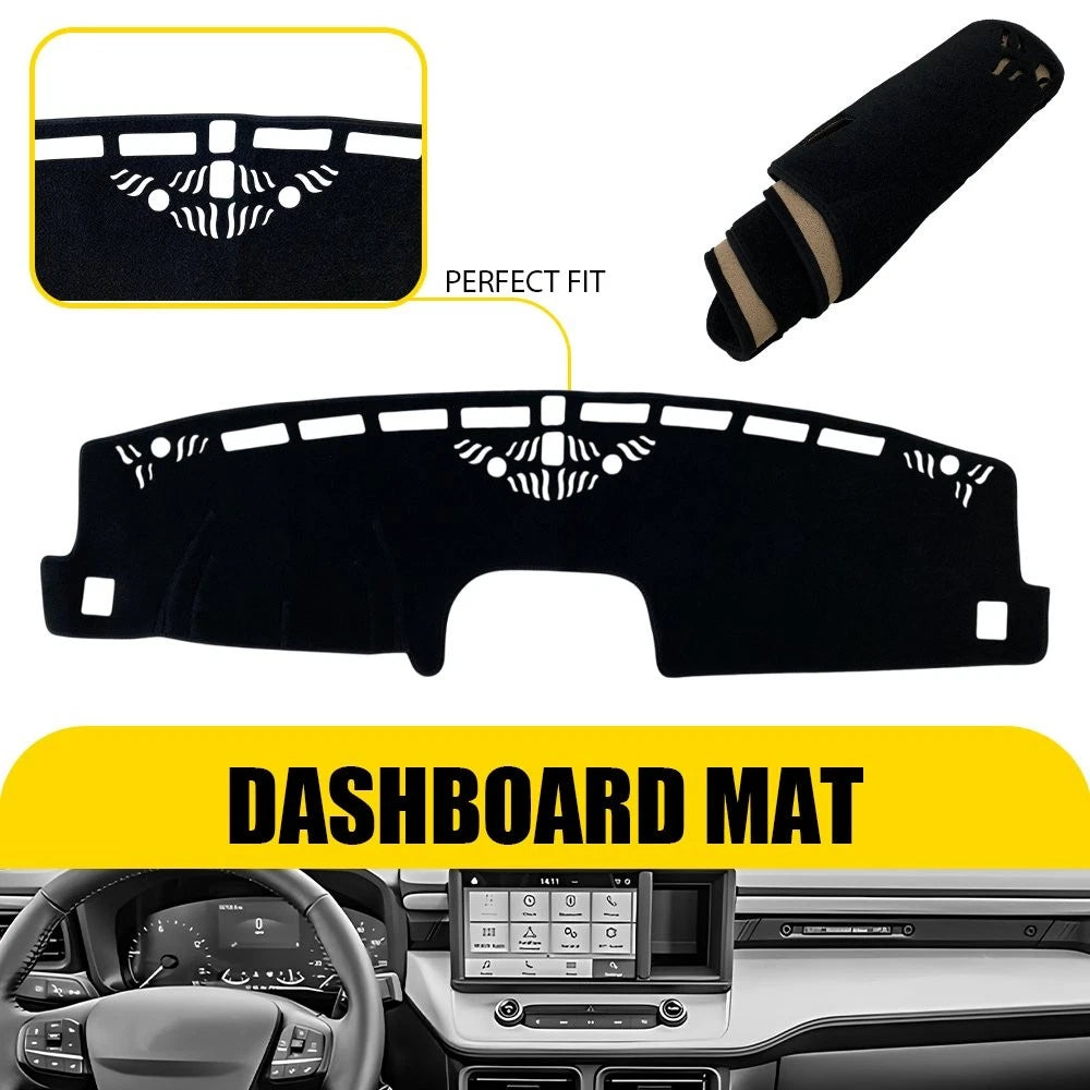 For 2022 2023 2024 2025 Ford Maverick Dash Cover Mat Dashboard Pad Black Car EOA 6B93BC-57