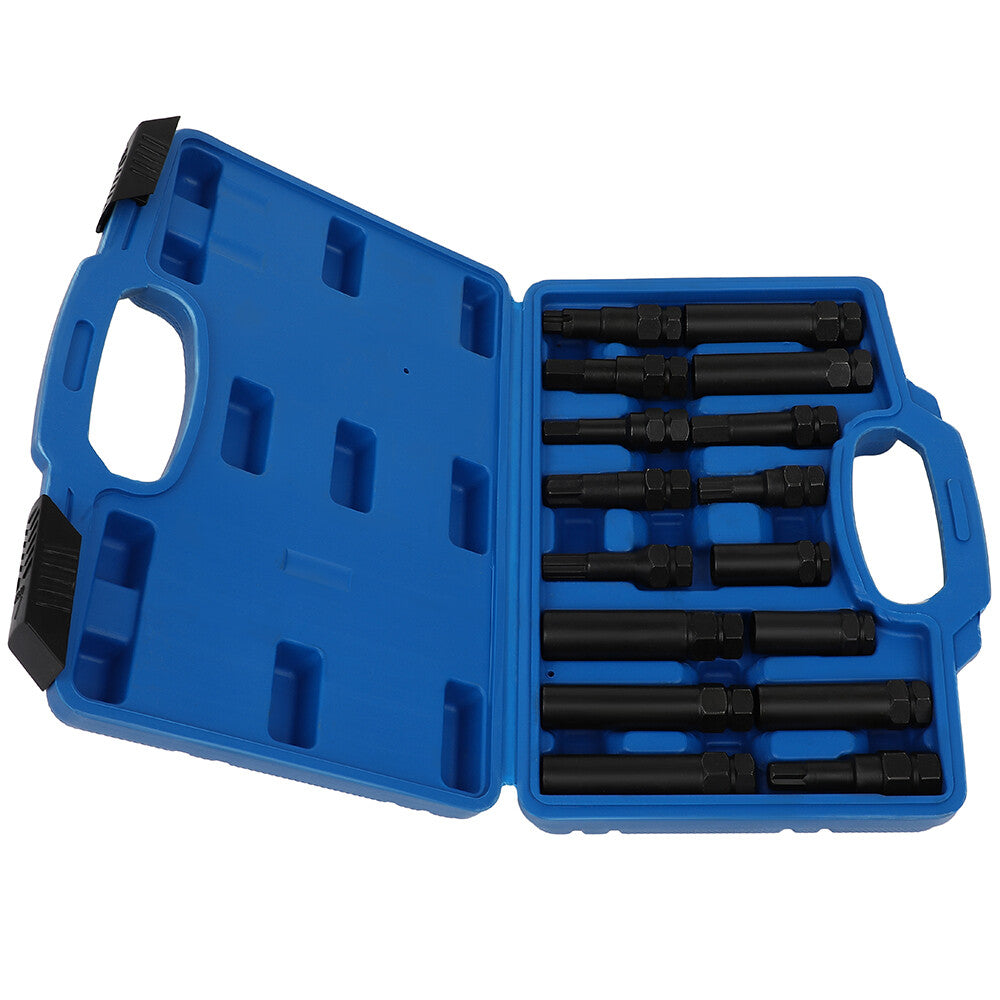 16pcs Universal Security Locking Lug Nut Master Key Set Wheel Lock Removal Tool 6B93BC-57