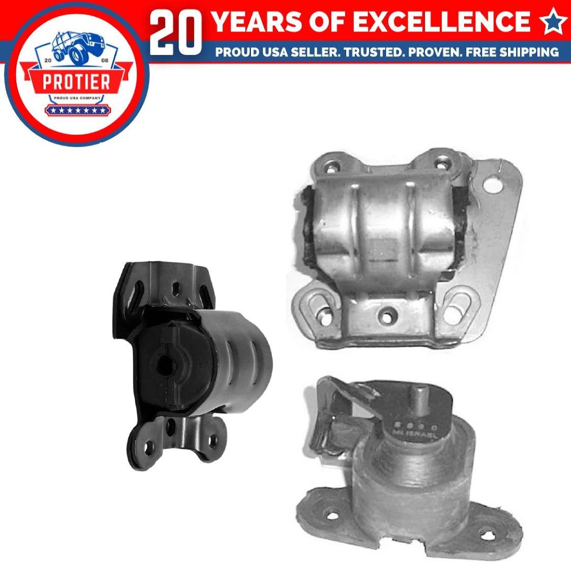 Engine Motor & Trans Mount 3PCS Set Fit 1995-2002 Chevrolet Camaro 3.8L-V6 6B93BC-57