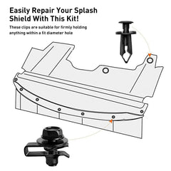 For Hyundai Body Bolts U-nut Clips - M6 Engine Under Cover Splash Shield Guard A 6B93BC-57