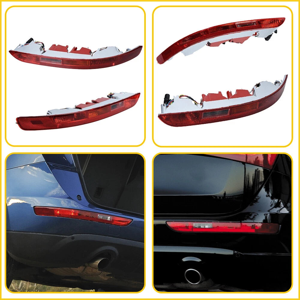 For Audi Q5 2009-2016 Rear Bumper Tail Light Reflector Brake Stop Lamp Red EOA 6B93BC-57