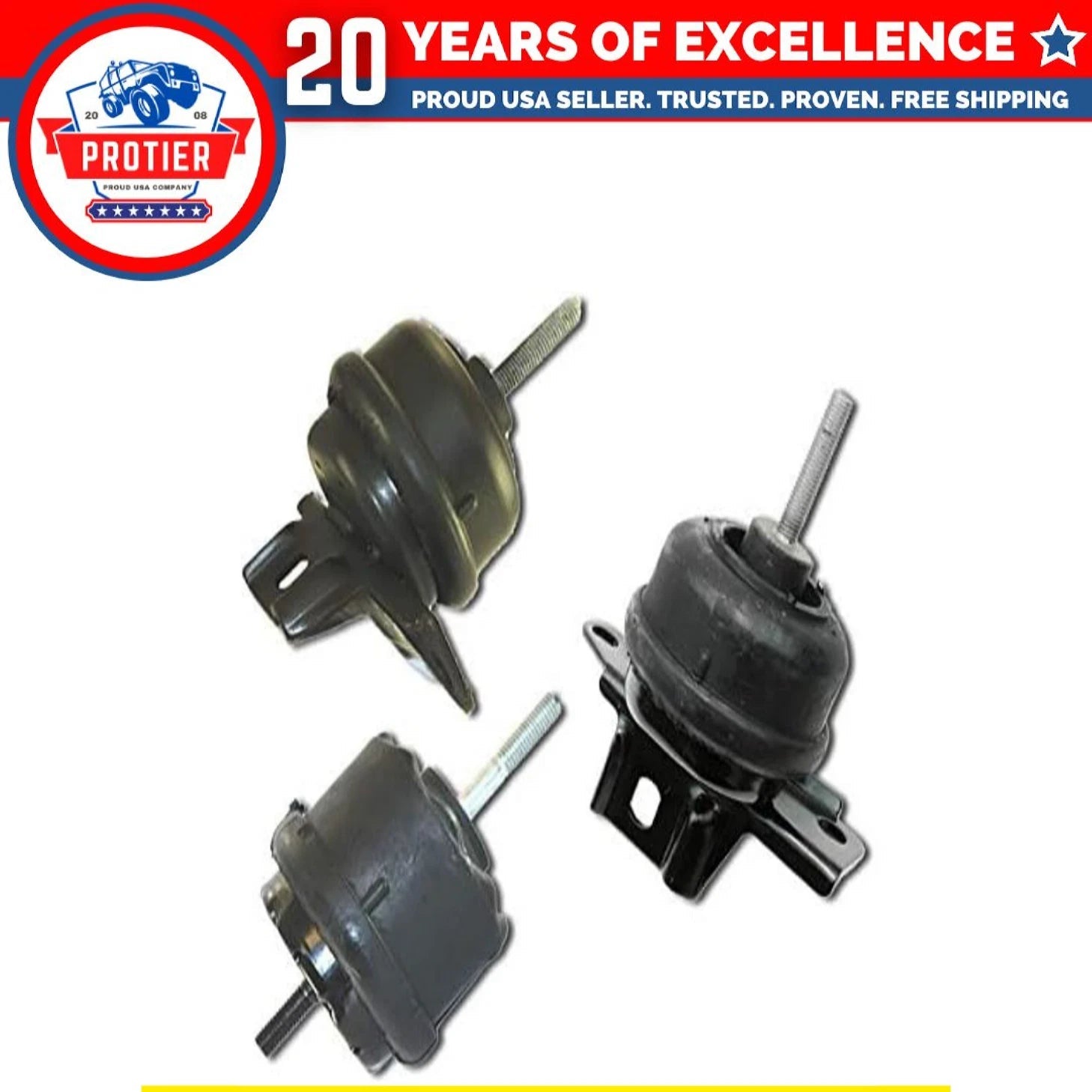 Fits 2000-2005 Buick LeSabre/Pontiac Bonneville 3.8L Motor & Trans Mount 3pc 6B93BC-57