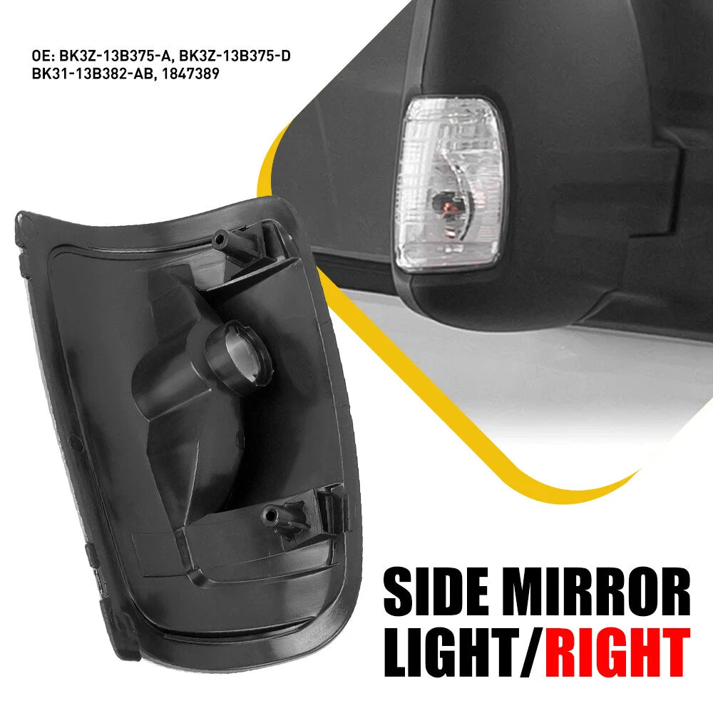 FOR 2015 - 2021 FORD TRANSIT 150 250 350 HD PASSENGER MIRROR TURN SIGNAL LIGHT A 6B93BC-57
