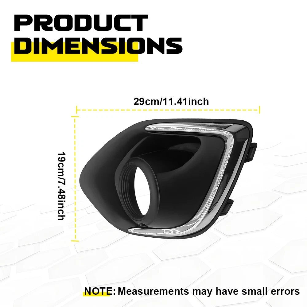 Left+Right Fog Light Bezel Lamp Cover For 2013-2015 Mitsubishi Outlander Sport A 6B93BC-57