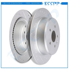 2Pcs Rear Slotted Brake Discs Rotors Fits Lexus GS300 GS400 GS430 IS300 SC430 6B93BC-57