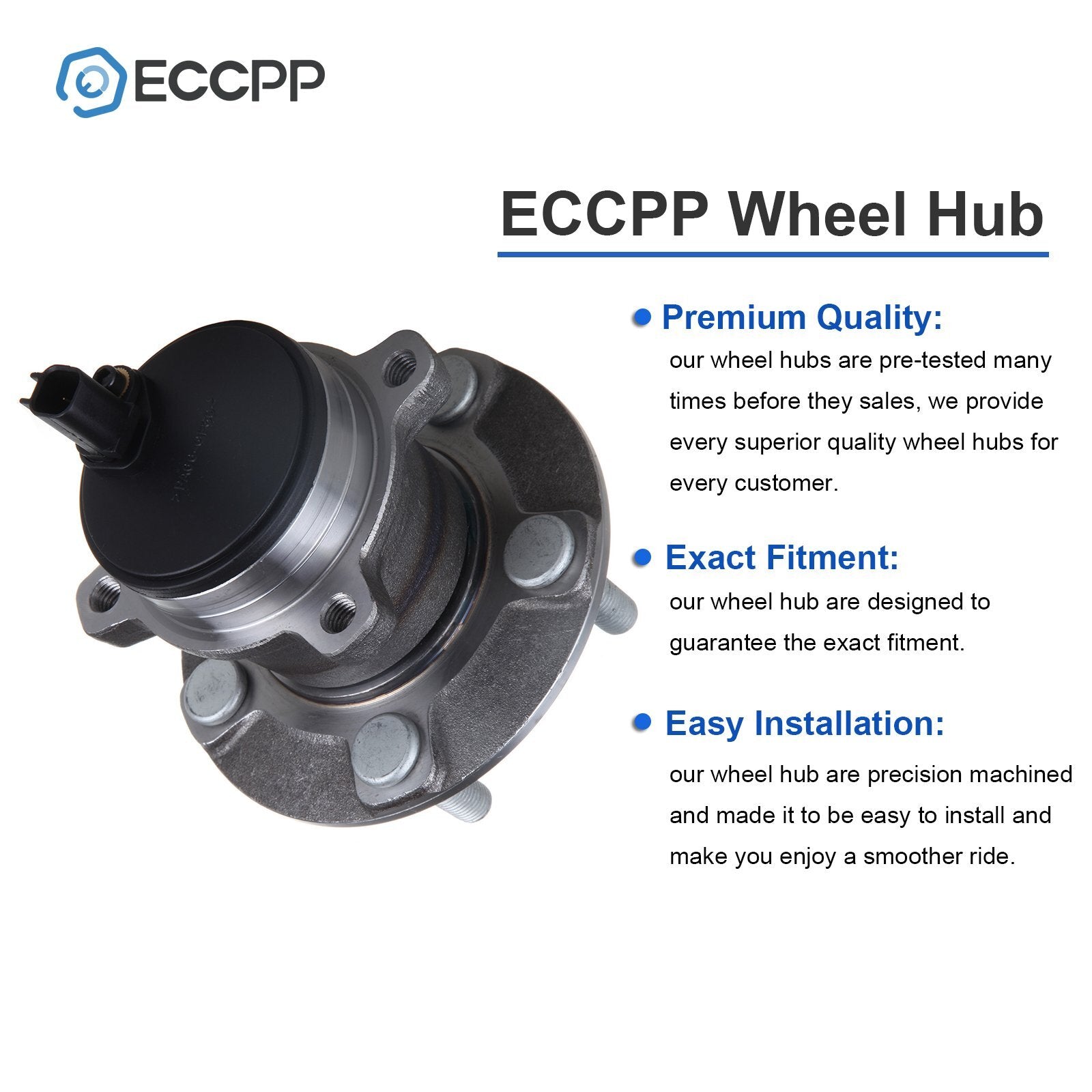 Pair Rear Wheel Hub Bearings For 2007-2013 Volvo C30 C70 2005-2011 S40 V50 FWD 6B93BC-57