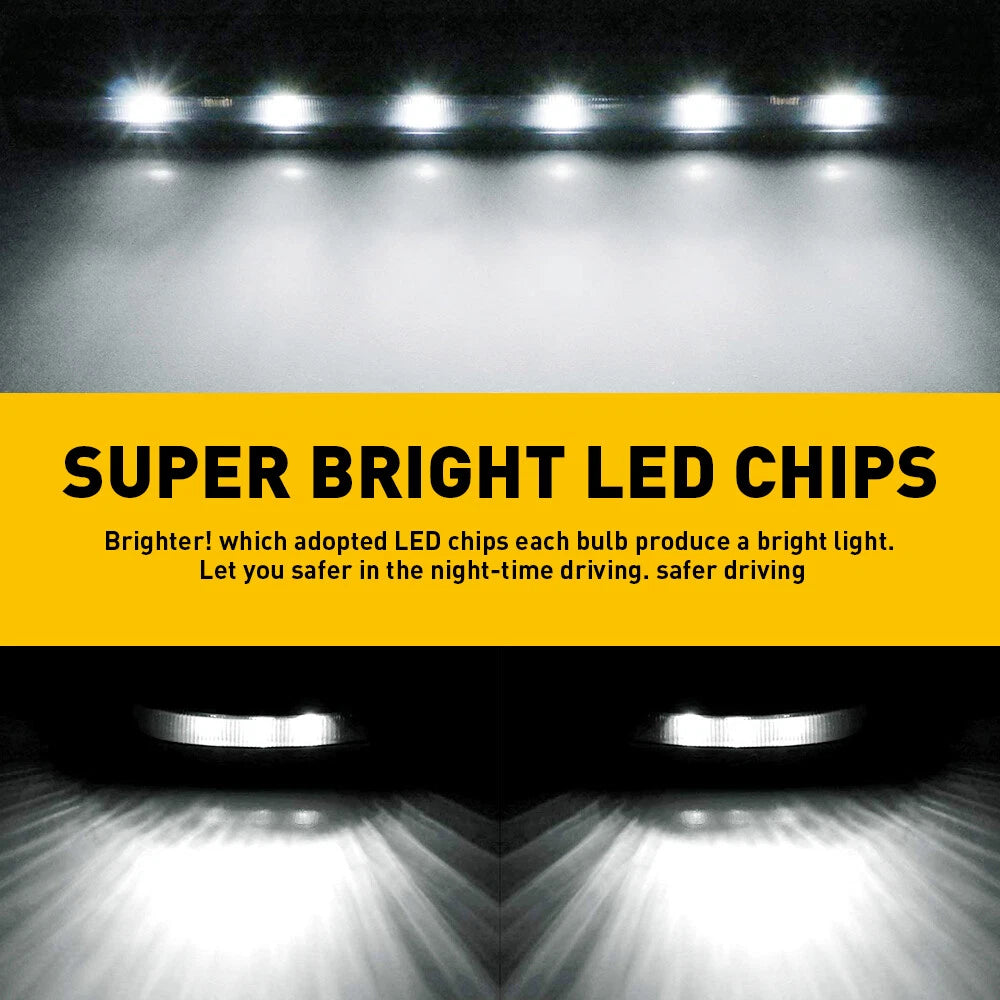 White LED Roof Top Running Cab Lights For Chevy For GMC 2500/3500 2007-22 EOA 6B93BC-57