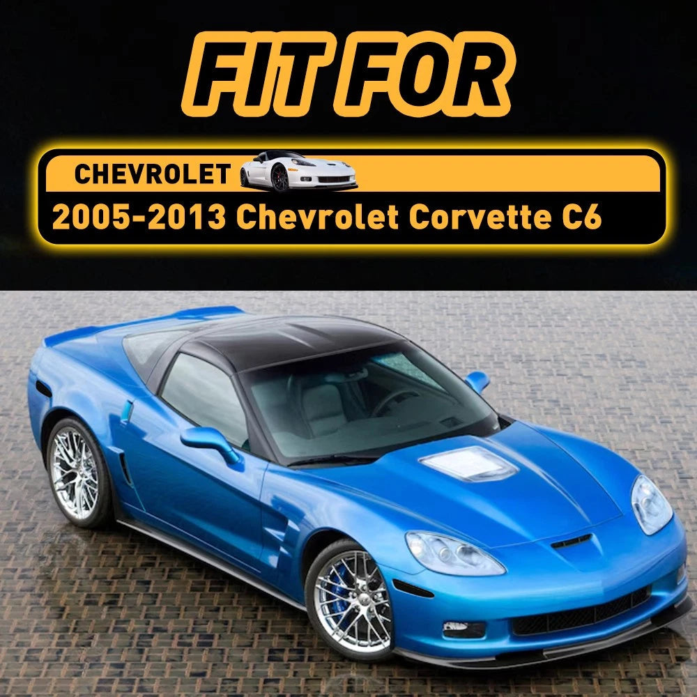 4x LED Smoked Front Rear Side Marker Signal Lights For 2005-13 Chevy Corvette C6 6B93BC-57