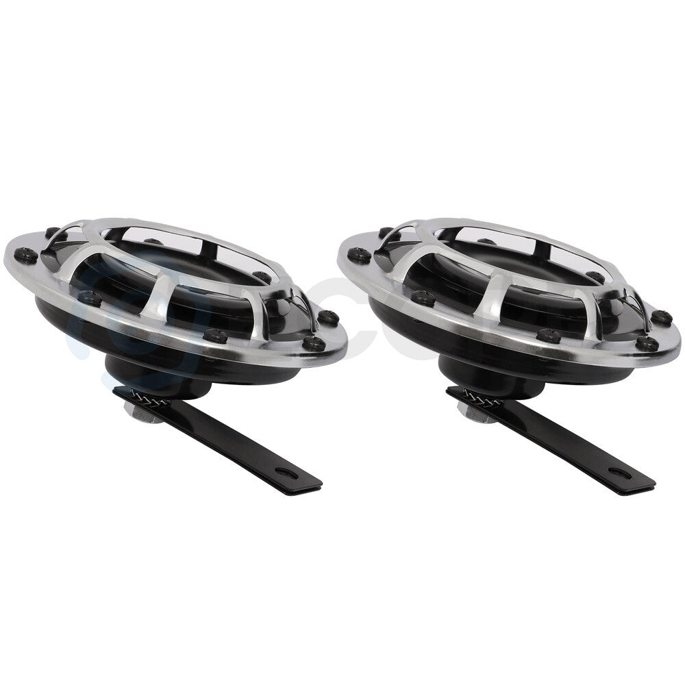 12V 125 mm White Grill-Mount Car Horns Universal For Car SUV Truck Yacht 6B93BC-57