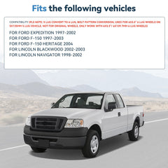 2 Pcs 2" 5x135 to 6x5.5 Wheel Adapters 14x2 For Ford F-150 5 Lug to 6 Lug Wheels