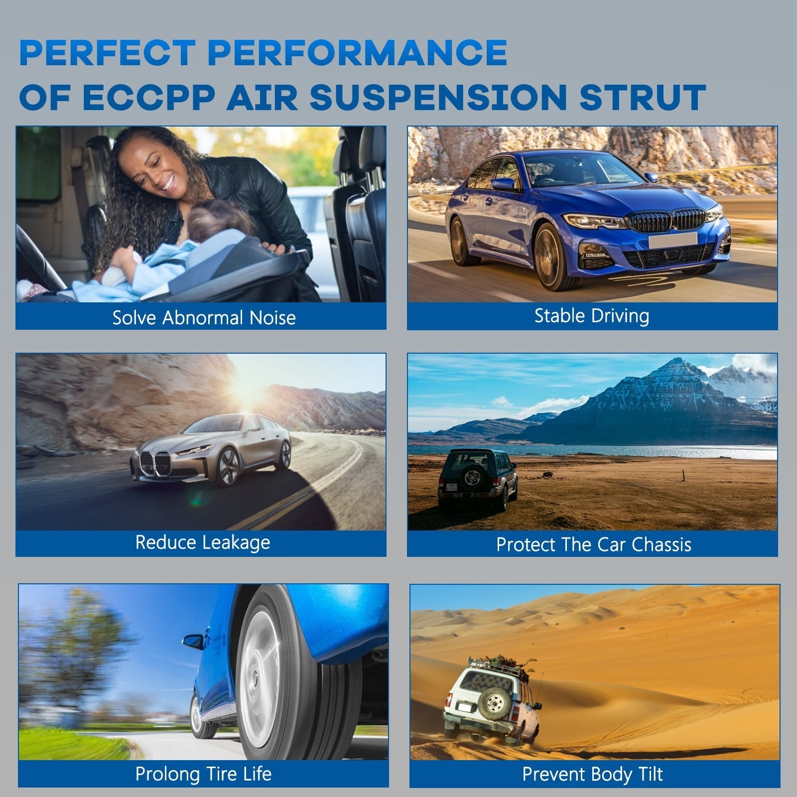 Front Air Suspension Shock Strut For Mercedes W220 S320 S430 S500 S600 S55 S65 6B93BC-57