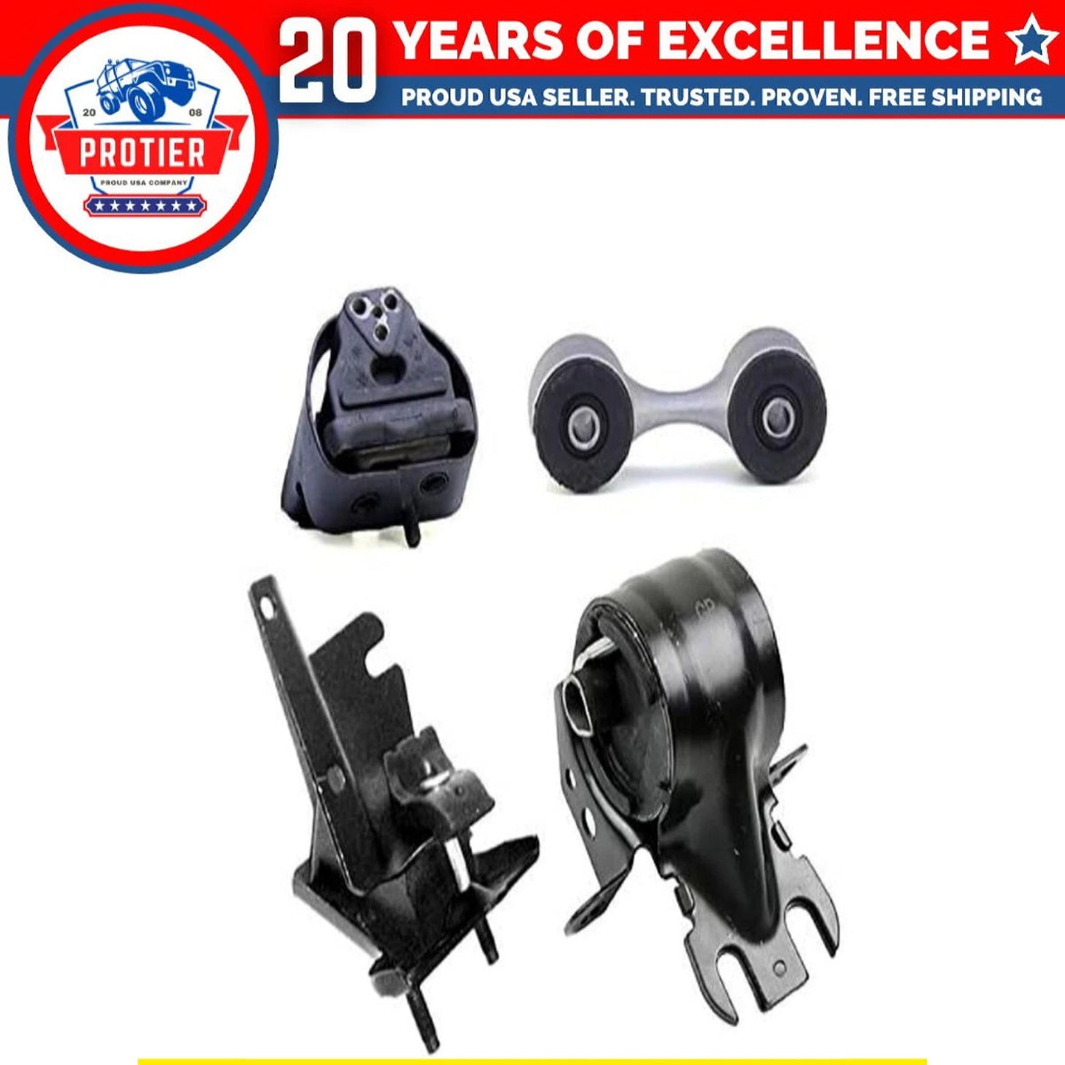 Fits 1992-1993 Buick LeSabre/1991-1993 Park Avenue 3.8L Motor & Trans Mount Set 6B93BC-57