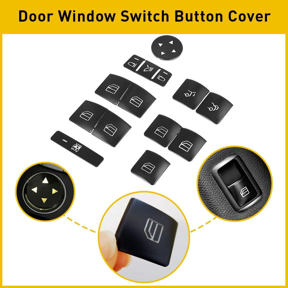 For Mercedes-Benz E200 E350 E500 E300 E250 Window Master Switch Button Cap Cover 6B93BC-57