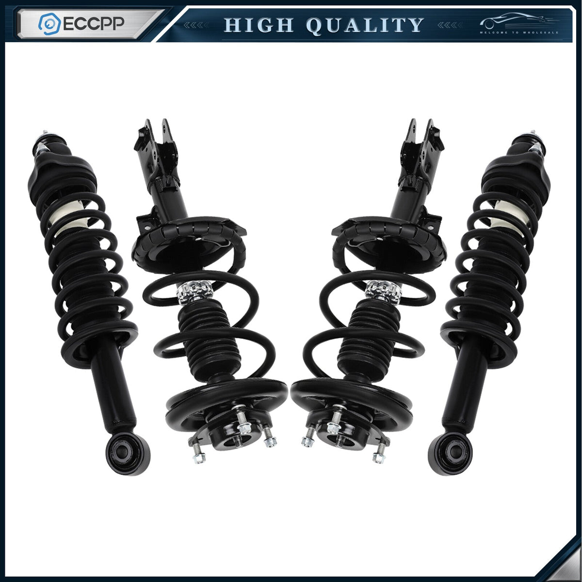 For 2008-2010 Mitsubishi GTS Lancer Complete Struts Shock Coil Spring Assembly MITSUBISHI