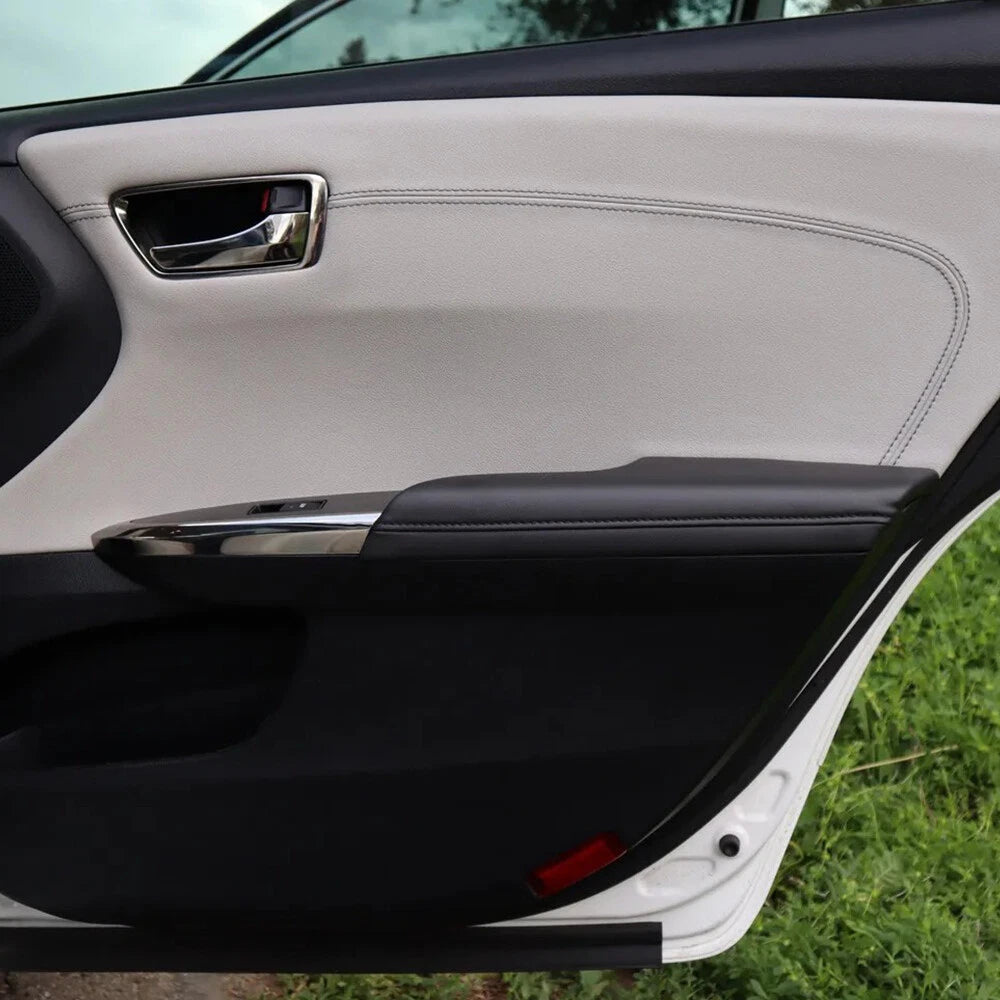 FOR 2013-2018 Toyota Avalon Leather Armrest Door Panel Cover Black Durable EOA 6B93BC-57