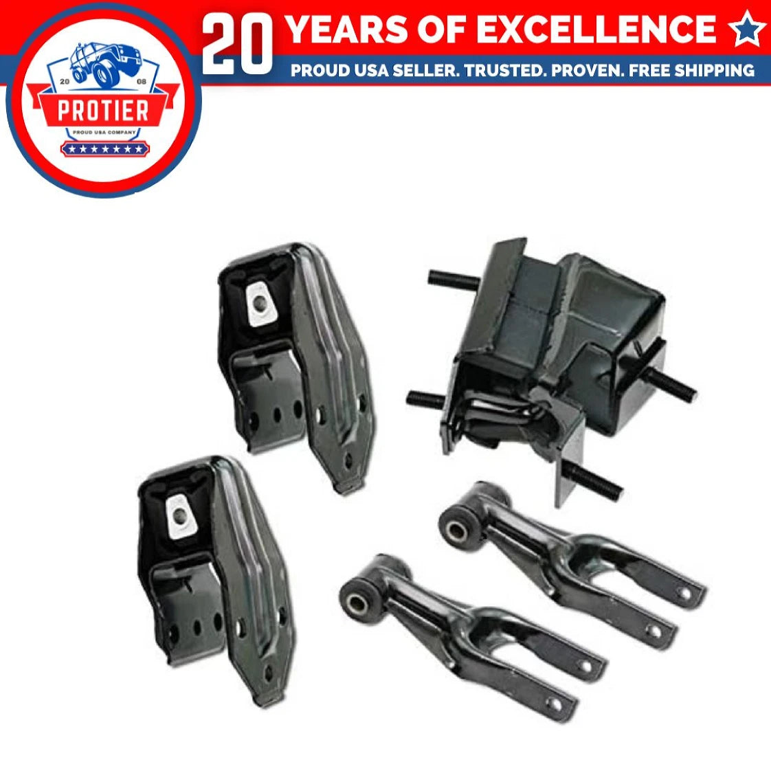 Engine Motor Mount 5PCS Set for 06-09 Chevy Impala 5.3L/06-07 Monte Carlo 5.3L 6B93BC-57