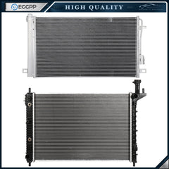 Aluminum Radiator & AC Condenser Cooling Kit For 2008-2017 Buick Enclave 6B93BC-57
