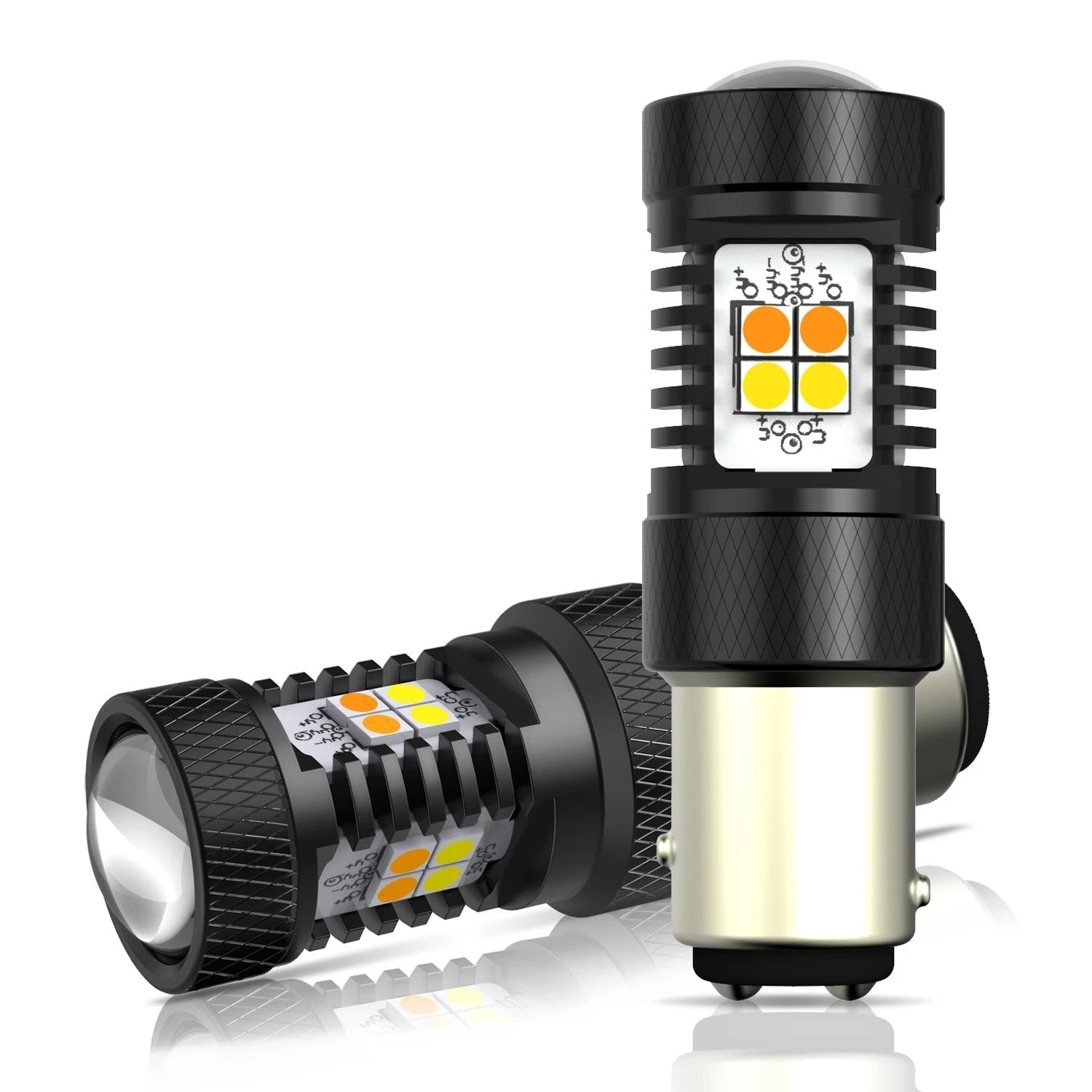 1157 LED Turn Signal Light DRL Switchback Amber White Anti Hyper flash CANbus EH 6B93BC-57