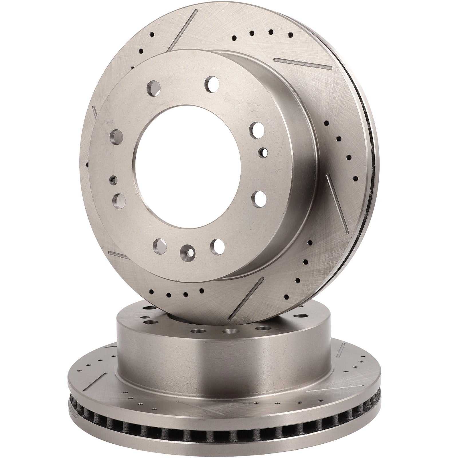 Front Drilled Slotted Brake Rotors For 2020-2023 Chevrolet Silverado 2500 KOEEP