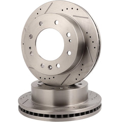 Front Drilled Slotted Brake Rotors For 2020-2023 Chevrolet Silverado 2500 KOEEP