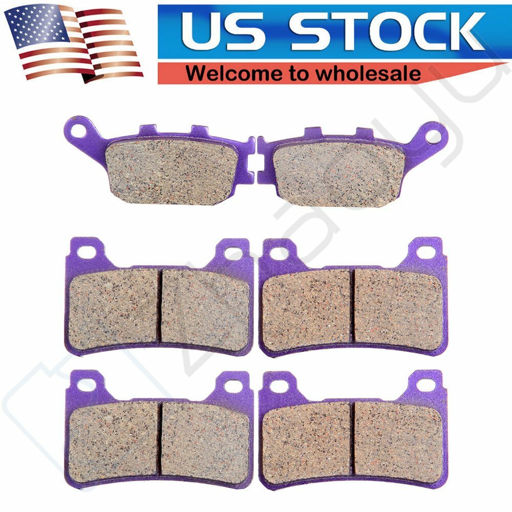 3 Pairs Brake Pads For Honda CBR1000RR 04-05 CBR600RR 03-06 Carbon Fiber 6B93BC-57