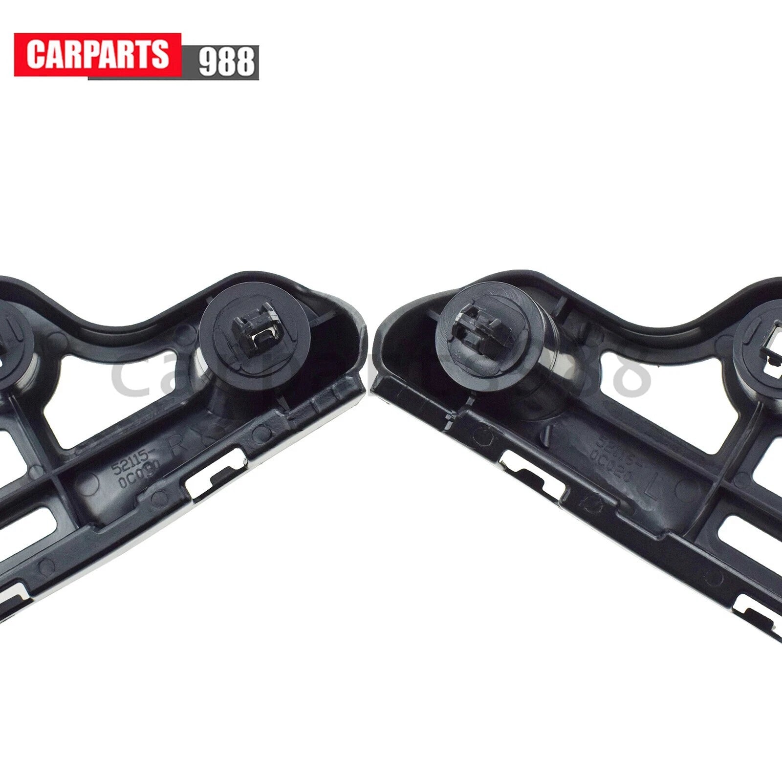 Front LH &RH Bumper Support Bracket For 2007-21 Toyota Tundra Sequoia 521160C020 6B93BC-57