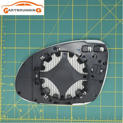 Left Driver Side Mirror Glass Heated For Volkswagen Golf MK5 2003-2008 6B93BC-57