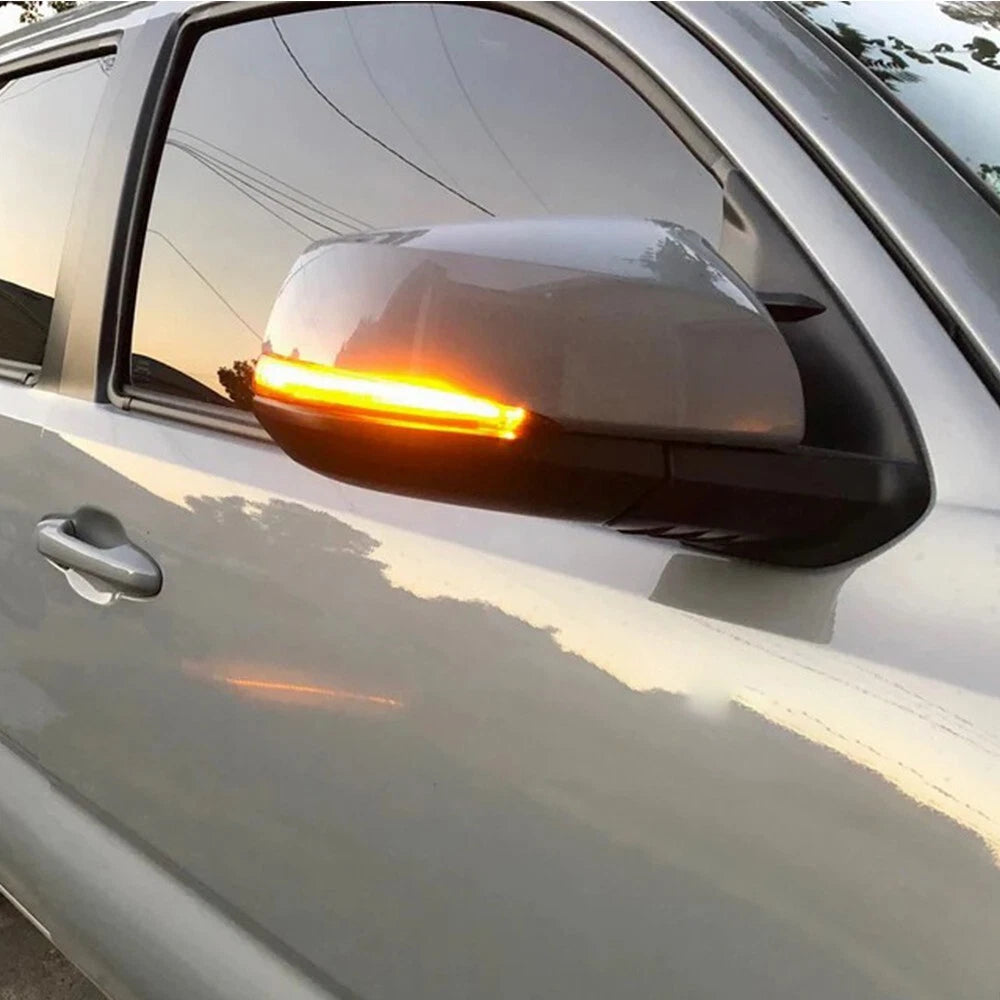 For Toyota Tacoma RAV4 Highlander Smoked Sequential LED Mirror Turn Signal Light 6B93BC-57