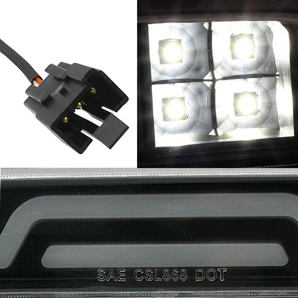 LED Third 3rd Brake Light Black For 99-16 Ford F250 F350 Super Duty Cargo US EOA 6B93BC-57