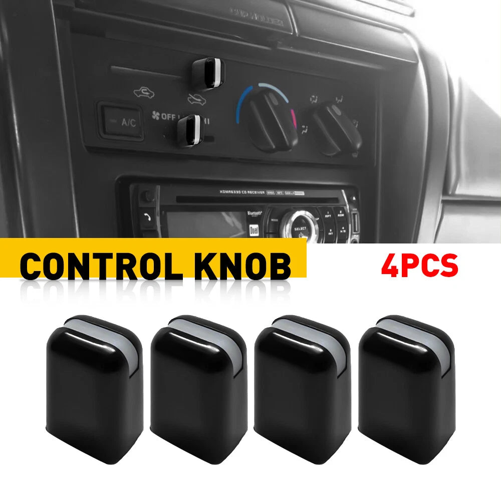 4Pcs Air Condition Switch Control A/C Knob For TOYOTA 84-95 PICKUP 84-02 4RUNNER 6B93BC-57