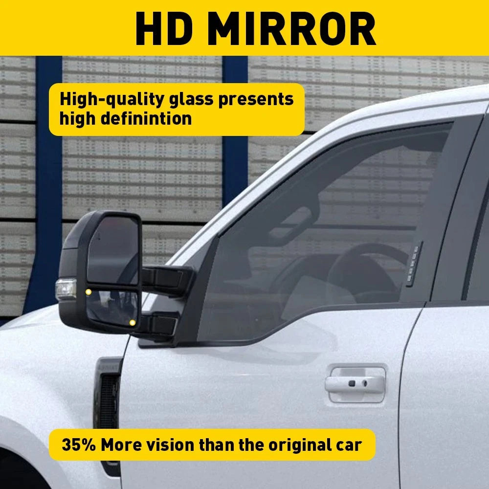 For 2015-2022 F150 F250 F350 F450 F550 Tow Mirror Glass Lower Heated Driver Side 6B93BC-57