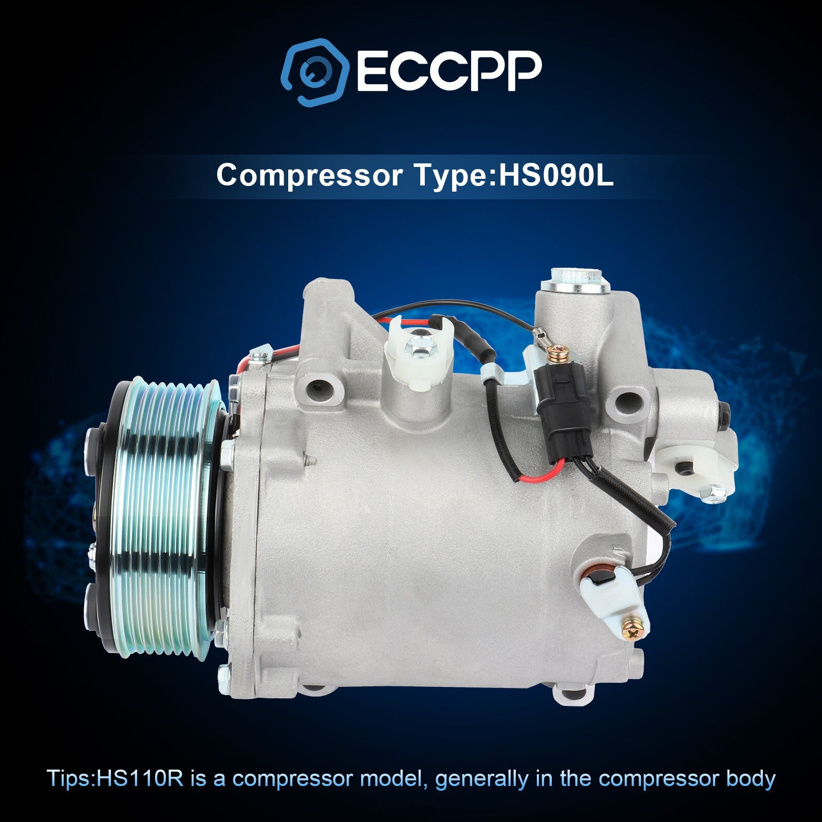 ECCPP A/C AC Compressor For Acura TSX 2.4L 2009-2010 2011 2012 2013 2014 ECCPP