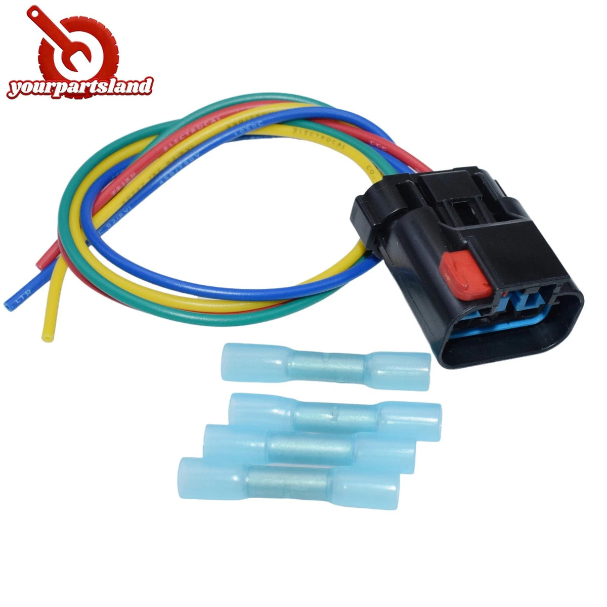 Radiator Coolant Fan Relay 4-Way Connector Wire Pigtail For Chrysler Dodge Jeep 6B93BC-57