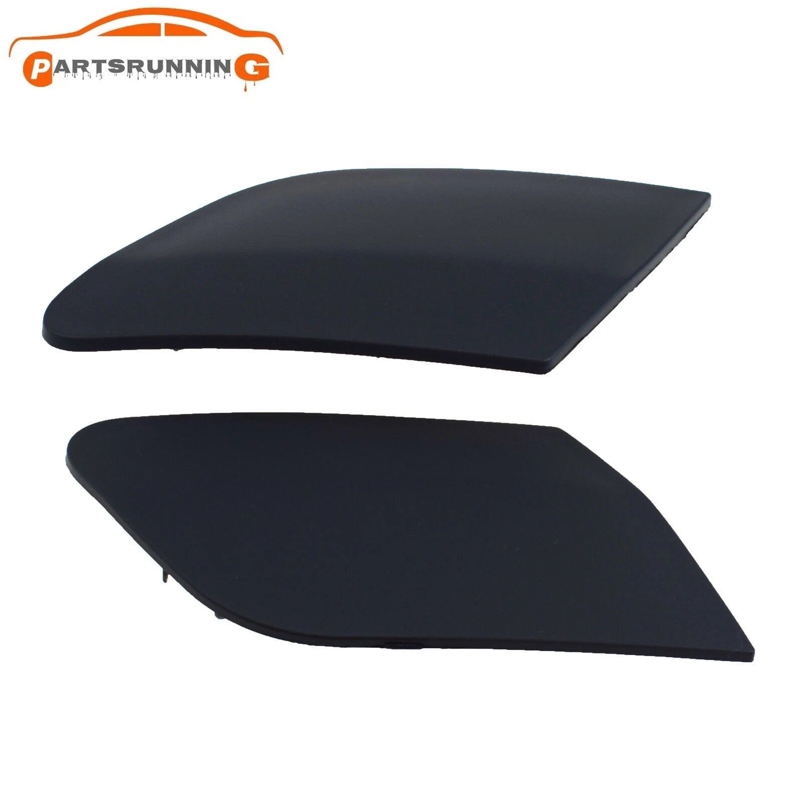 Pair Head Light Headlight Washer Covers For 2005-10 Volkswagen Jetta Rabbit GTI 6B93BC-57