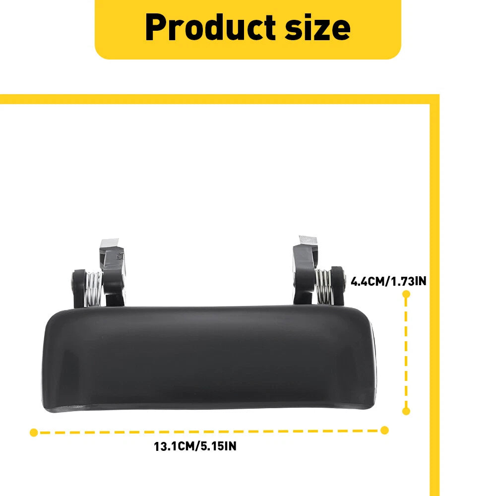 Door Handle Set For 2001-2011 Ford Ranger Smooth Black Front LH RH Outer 2Pc US 6B93BC-57