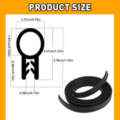 Black Rubber Seal Car Part Weather Strip Door Window Lock Trunk Hood Edge Trim A 6B93BC-57