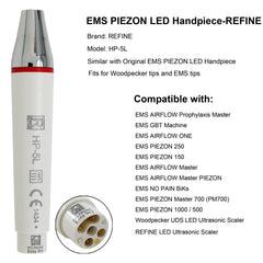 Dental EMS PIEZON LED Ultrasonic Handpiece Woodpecker Tip For PIEZON 250 AIRFLOW 6B93BC-57