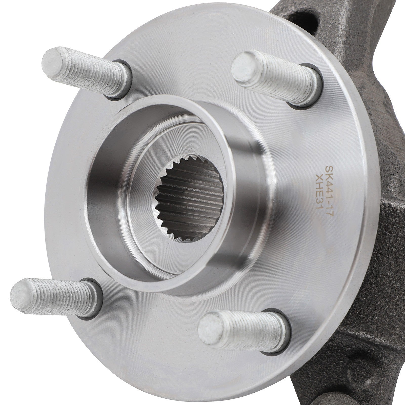 1Pc Wheel Hub Bearing Knuckle Assembly Front Left For Ford Focus 4 Lug 2006-2011 6B93BC-57