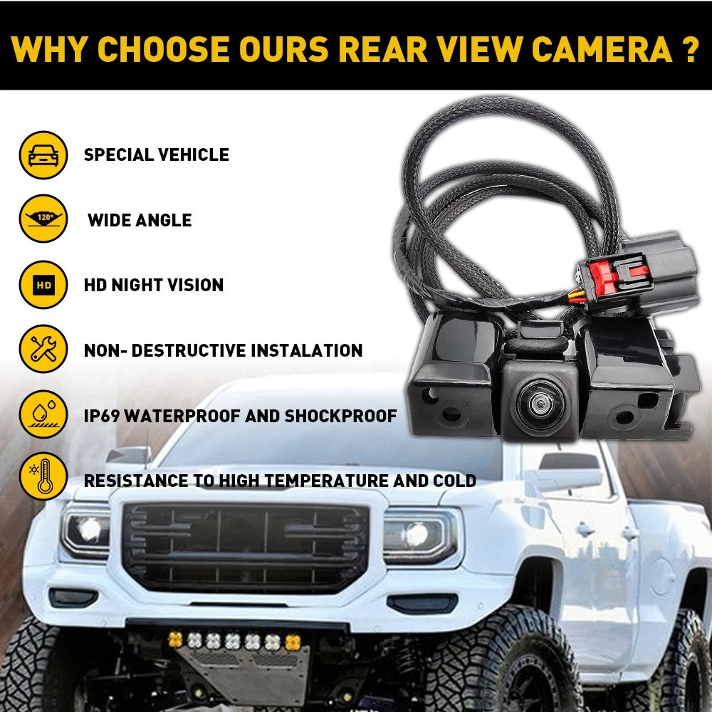 Rear View Backup Camera HD Night Vision For 16-19 Chevy Silverado GMC Sierra EOA 6B93BC-57