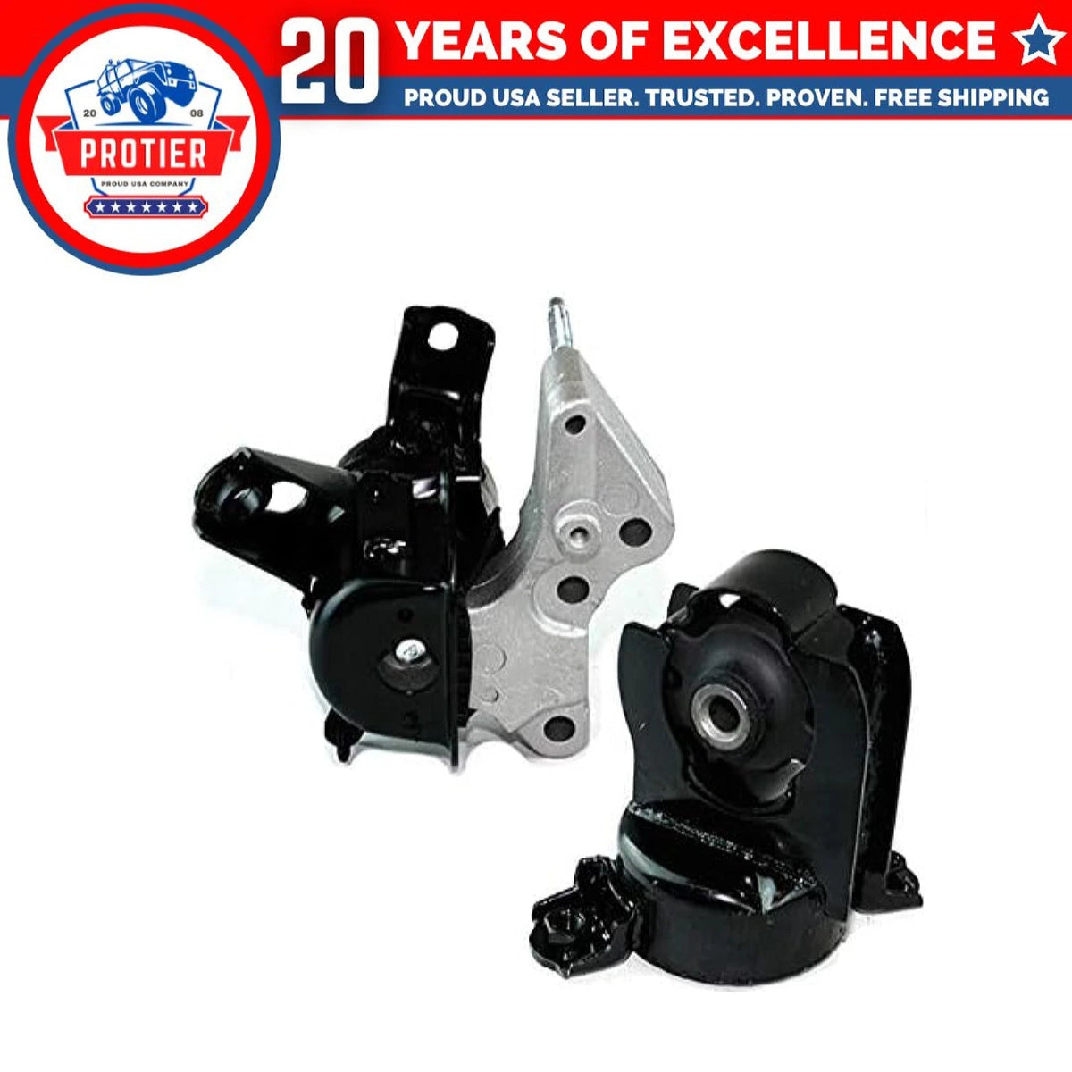 Fits 2006-2012 Toyota RAV4 3.5L Front & Front Right Engine Motor Mount 2pc : 6B93BC-57