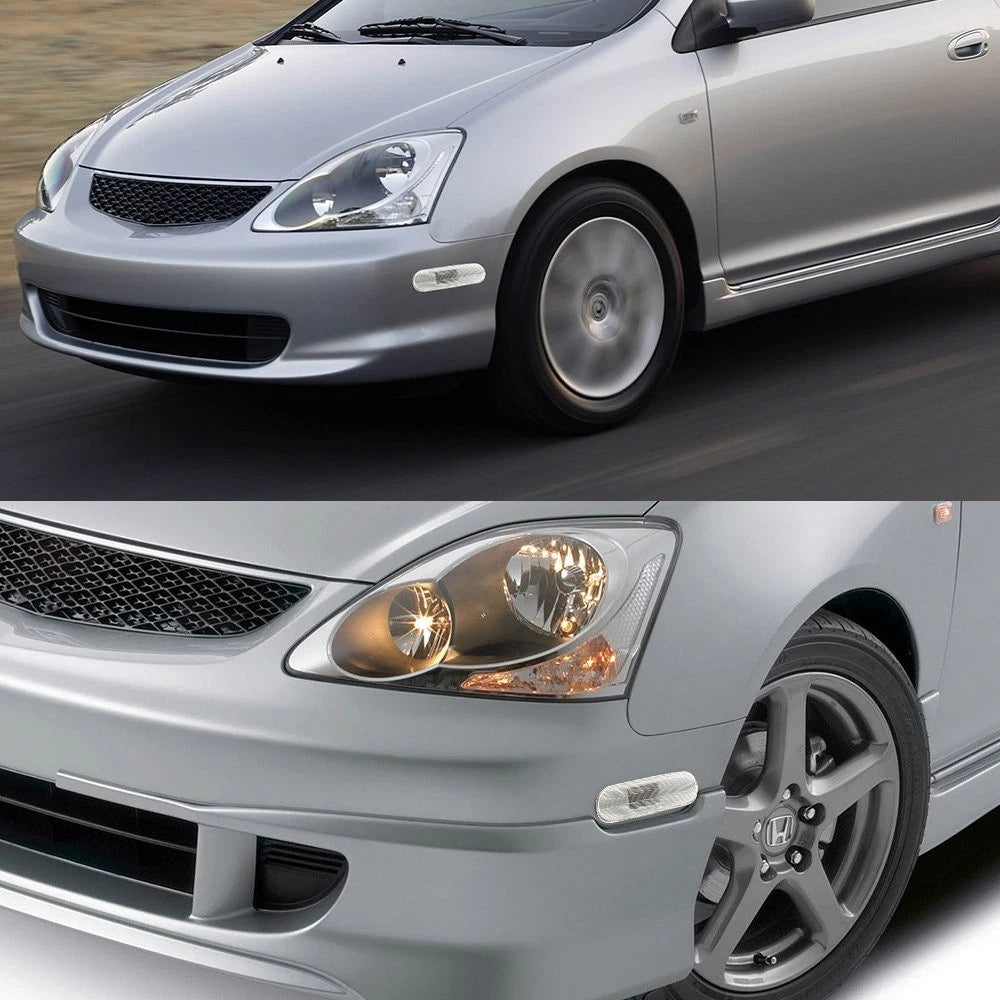 4X For 2002-2005 Honda Civic Si EP3 3Door LED Side Marker Light Waterproof EOA 6B93BC-57