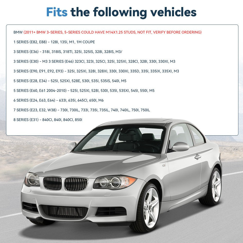 (2) 15mm & (2) 20mm 5x120 Hub Centric Wheel Spacers 12x1.5 For BMW 528i 328i E90 6B93BC-57