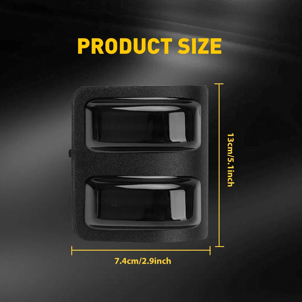 Smoke Side Mirror Amber LED Signal Light For 2008-2016 Ford F250 F350 Super Duty 6B93BC-57