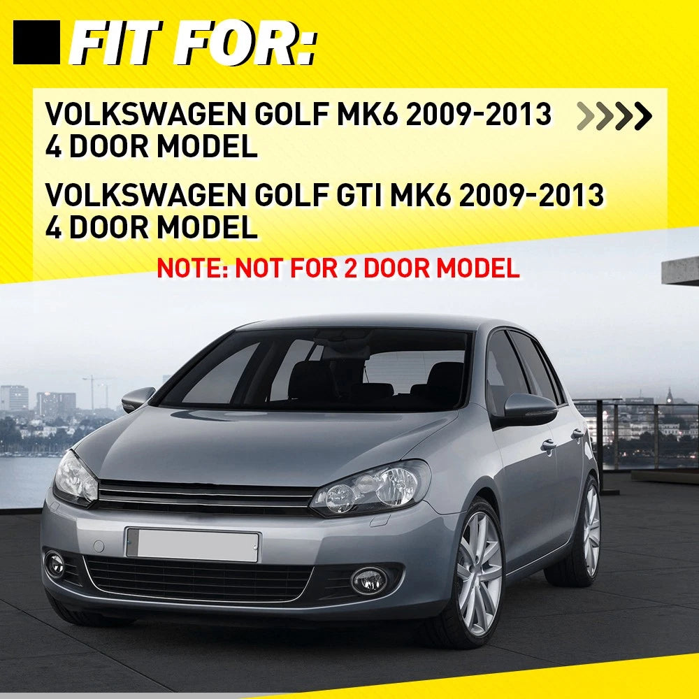 2X Left Right Inner Inside Door Handle Black For VW Golf 6 GTI MK6 2009-2013 EOA 6B93BC-57