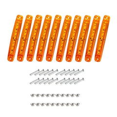 10pcs Side Marker Clearance Light Car Trailer Tail Lamp 9 LED Amber yellow EOA 6B93BC-57