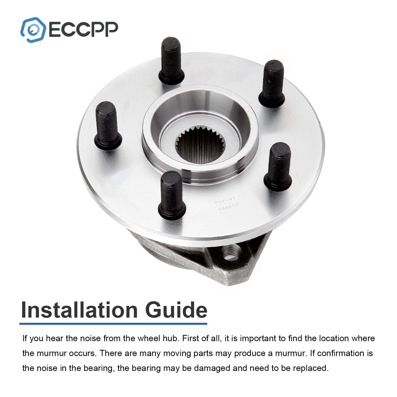 ECCPP 1 Pcs Wheel Hub Bearing Front For Jeep Grand Cherokee Comanche Wrangler TJ 6B93BC-57