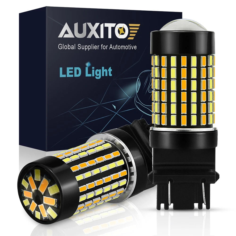 3157 Switchback LED Turn Signal Lights WHITE AMBER Dual Color Canbus Error Free 6B93BC-57